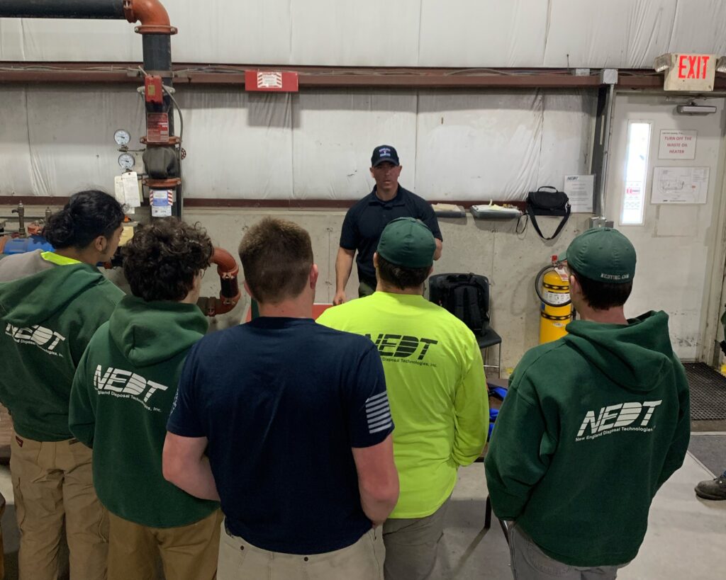 NEDT staff perform the 40-hour HAZWOPER (Hazardous Waste Operations and Emergency Response), which includes policies, practices, and procedures for uncontrolled hazardous waste operations, all up to OSHA (Occupational Safety and Health Administration) standards.